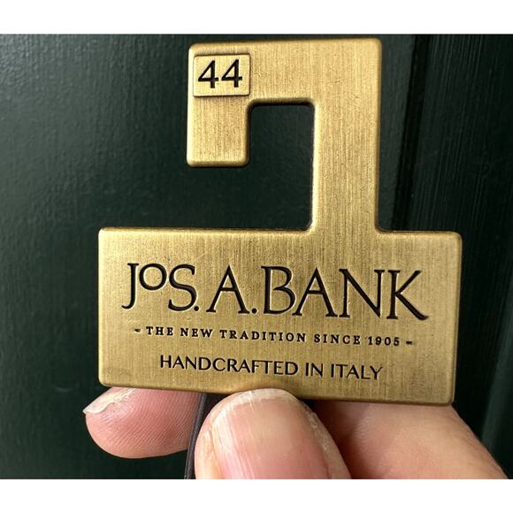 NWT Jos. A Bank Italian Leather Textured Black Belt with Silver Buckle, Size 44 - Picture 7 of 7